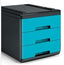 Mini Modulo Archivador Cajonera Cabinet Turquesa ARDA