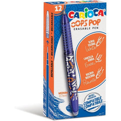 BOLIGRAFO CARIOCA OOPS POP AZUL | 12 UNIDADES | (UNIVERSAL ESPAÑOLA S,A,)