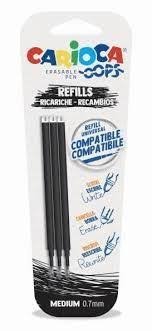 RECAMBIO BOLIGRAFO BORRABLE OOPS NEGRO BLISTER 3 UDS | 1 UNIDADES | (UNIVERSAL ESPAÑOLA S,A,)