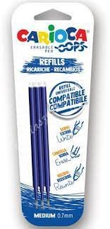 RECAMBIO BOLIGRAFO BORRABLE OOPS AZUL BLISTER 3 UDS | 1 UNIDADES | (UNIVERSAL ESPAÑOLA S,A,)