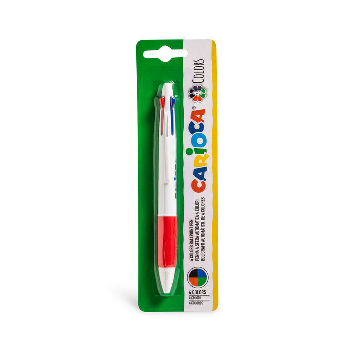 BLISTER BOLIGRAFO CARIOCA 4 COLORES | 24 UNIDADES | (UNIVERSAL ESPAÑOLA S,A,)
