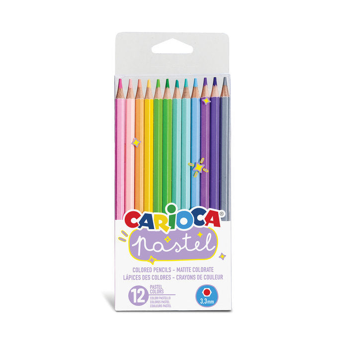 LAPIZ CARIOCA 12 COLORES PASTEL | 12 UNIDADES | (UNIVERSAL ESPAÑOLA S,A,)