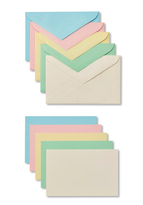 CAJA 100 TARJETAS Y SOBRES PASTEL SURTIDOS 7,70X8 BERNA | SADOCH | 1 UNIDAD | 8004999583140