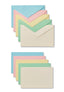 CAJA 100 TARJETAS Y SOBRES PASTEL SURTIDOS 7,70X8 BERNA | SADOCH | 1 UNIDAD | 8004999583140