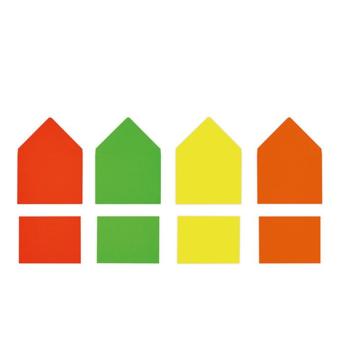 SOBRES COLORES VIVOS SURTIDOS + SOBRE 100U 7,5X5,5CMS | SADOCH | ENVASE 100 UDS. UNIDAD | 8004999702855