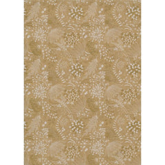 PAPEL REGALO BOBINA 31CM FLORES BLANCO Y ORO KRAFT | SADOCH | 1 UNIDAD | 8006715271249