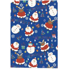 BOBINA PAPEL REGALO 31CM PAPA NOEL CON RENOS Y MUÑECOS GORDI | SADOCH | 1 UNIDAD | 8006715332209