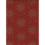 BOBINA PAPEL REGALO 31CM ESTRELLAS FONDO ROJO | SADOCH | 1 UNIDAD | 8006715332605