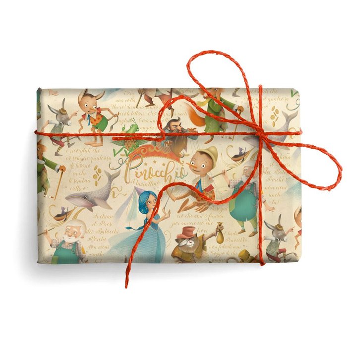 EXPOSITOR 25 UNIDADES PAPEL REGALO PINOCHO | KARTOS | ENVASE 25 UDS. UNIDAD | 8009162381080