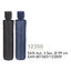 PARAGUAS HOMBRE PLEGABLE 54/8 AUTOMATICO NEGRO/AZUL | PERLETTI | 1 UNIDAD | 8015831123509