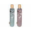 Paraguas Largo Mujer Plegable 54/8 Aut Ribete Floral PERLETTI