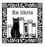 Sello Caucho Ex Libris Gato Rubinato