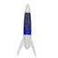 Lampara Glitter Forma de Cohete con Base Blanca y Luz Azul ITOTAL