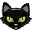 GLOBO CABEZA DE GATO NEGRO 64CM | GRABO BALLOONS | 1 UNIDAD | 8055513350618