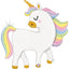 Globo unicornio pastel brillante 94 cm Grabo Balloons
