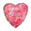 Globo H18 Acuarela Te Amo 46 cm Graboo Balloons
