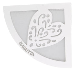 MARCAPAGINAS ESQUINA CON CORAZON PIEL SINTETICA BLANCO | 1 UNIDADES | (BAGUTTA)