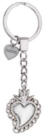LLAVERO BAGUTTA CORAZON RELLENO PLATA CON ADORNO | BAGUTTA | 1 UNIDAD | 8058956700224