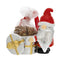 Papa Noel con Paquete de Regalo y Lentejas Bagutta