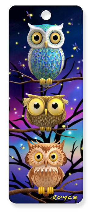 MARCAPAGINAS 3D MOONLIT BUHO | 6 UNIDADES | (ARTGAME)