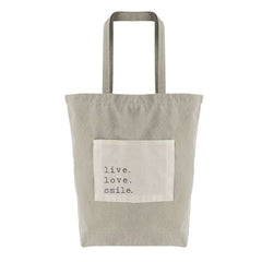 BOLSA TELA ALGODON BOLSILLO GRIS | DCASA | 1 UNIDAD | 8410000119183