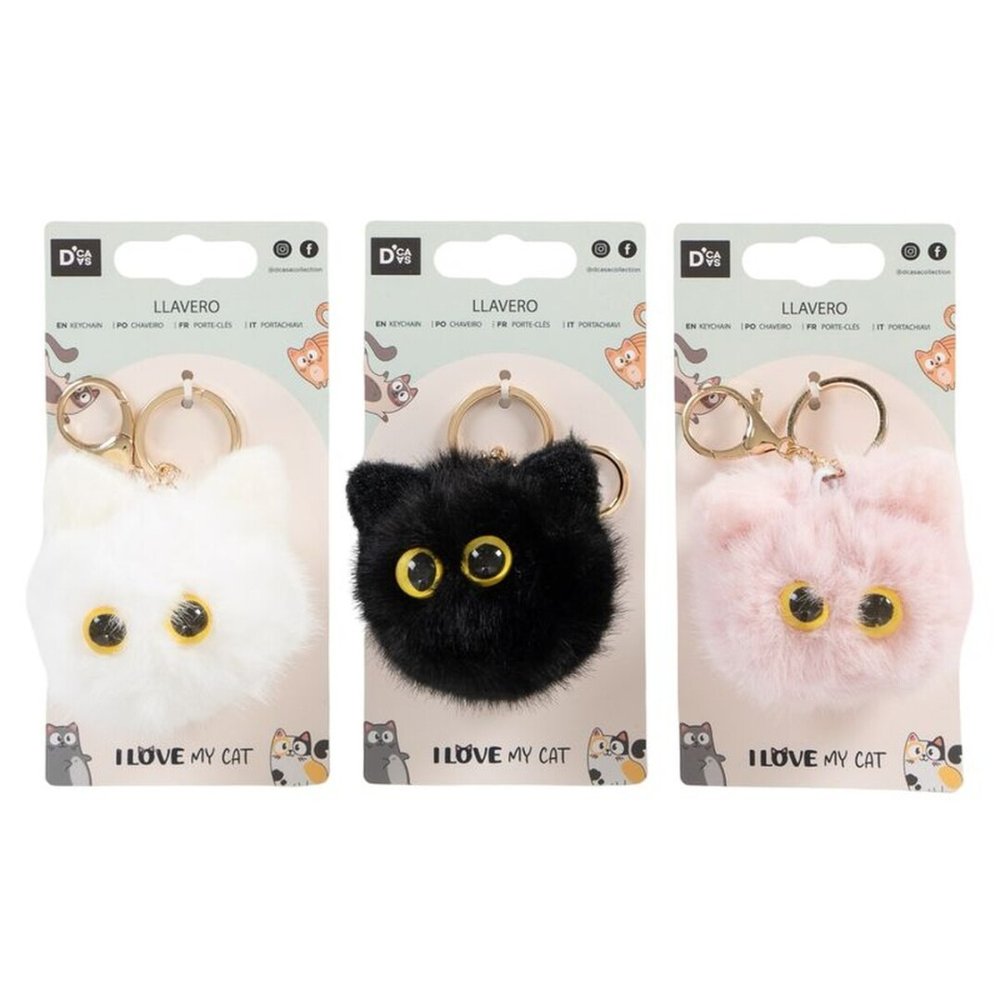 LLAVERO PELUCHE GATO SURTIDOS | DCASA | 1 UNIDAD | 8410000222661