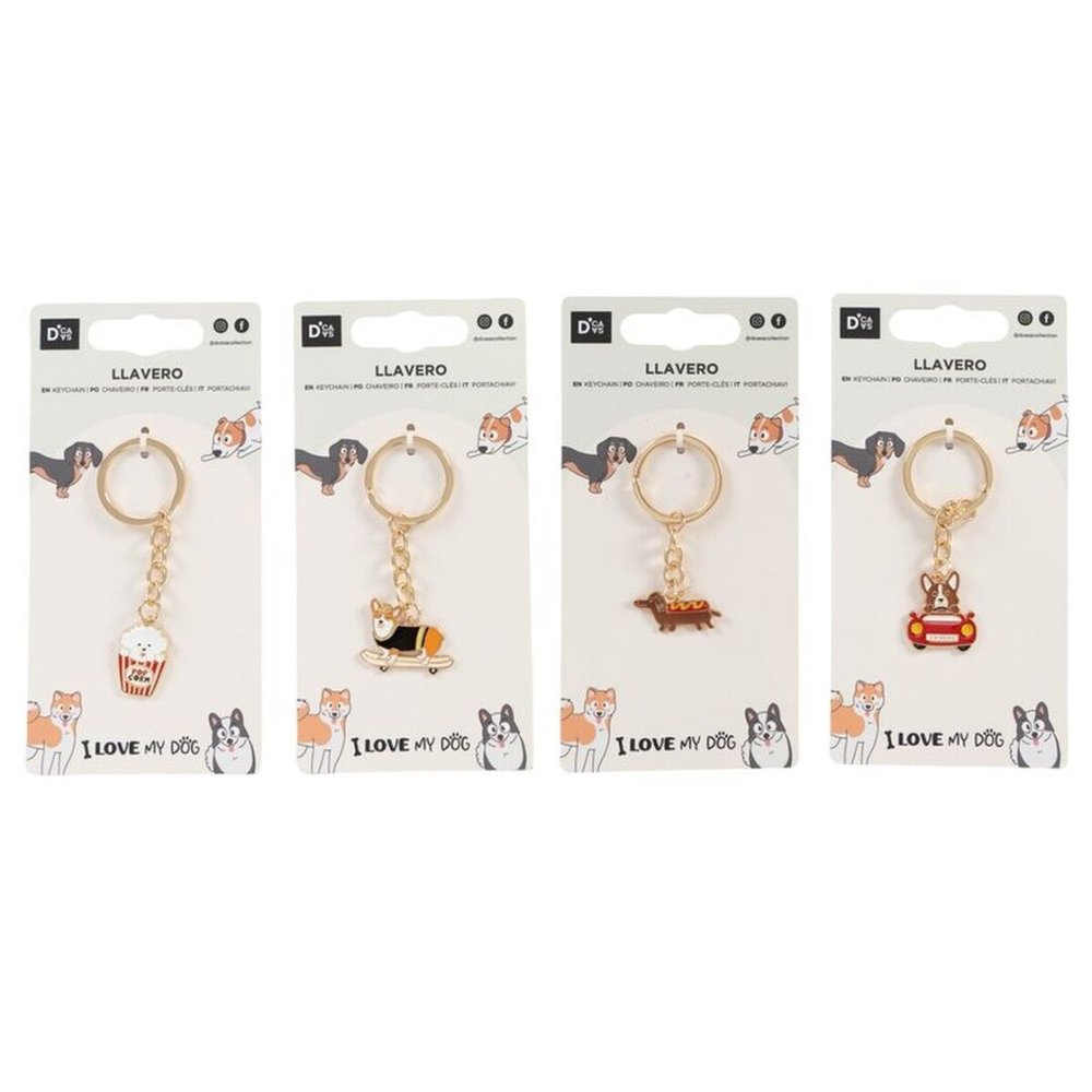 LLAVERO PERROS DIVERTIDOS SURTIDOS | DCASA | ENVASE 12 UDS. UNIDAD | 8410000222739