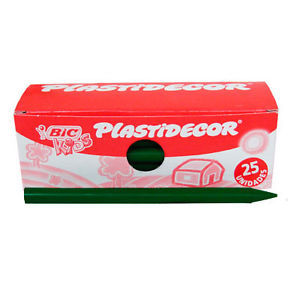 CERA PLASTIDECOR VERDE OSCURO | 25 UNIDADES | (PLASTIDECOR)