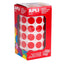 Gomets redondo Rollo 15 Rojo APLI
