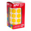 Gomets Redondo Rollo 20 Amarillo Apli