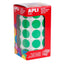 Gomets redondo rollo 20 verde APLI