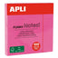 Bloc 100 notas adhesivas 75x75mm rosas Apli