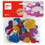 Corazones purpurina adhesivos goma EVA 50 unidades APLI