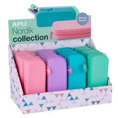 ESTUCHE SILICONA SOFT NORDIK 12 UNIDADES PASTEL | APLI DISEÑO