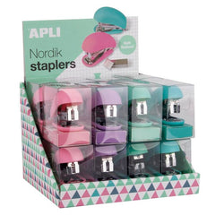 GRAPADORAS NORDIK COLORS 4 COLORES PASTEL 16 UNIDADES SURT, | 25 UNIDADES | (APLI DISEÑO)