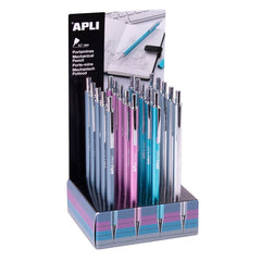 PORTAMINAS METALICOS COLORES SURTIDOS 0,7 MM 20 UNIDADES | 20 UNIDADES | (APLI)