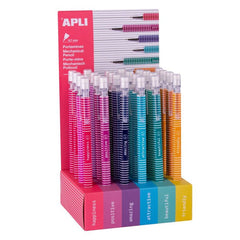 PORTAMINAS 0,7MM LINES DESIGN 24 UNIDADES SURTIDAS | 24 UNIDADES | (APLI)