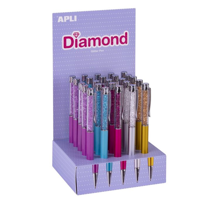 EXPOSITOR BOLIGRAFOS DIAMOND 25 UNIDADES | 25 UNIDADES | (APLI DISEÑO)