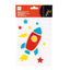 Stickers Jelly Cohete Apli, 5 unidades