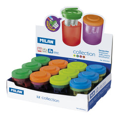 EXP, 12 UDS AFILALAPIZ MILAN DOBLE DEPOSITO TRANSPARENTE | 12 UNIDADES | (MILAN)