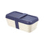 RECIPIENTE PARA ALIMENTOS RECTANGULAR 0,75L TAPA AZUL | MILAN DISEÑO | 1 UNIDAD | 8411574091028
