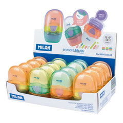 EXPOSITOR 16 GOMAS CON CEPILLO CAPSULE SERIE NEW LOOK | 16 UNIDADES | (MILAN)