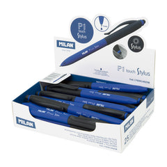 BOLIGRAFO P1 TOUCH STYLUS TINTA AZUL | 25 UNIDADES | (MILAN)