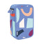 Plumier 3 Pisos con Contenido Serie Fun Animals Azul Milan Diseño