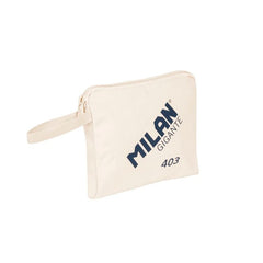 BOLSA DE MANO COLECCION MILAN GIGANTE 403 SINCE 1918 BEIGE | MILAN DISEÑO