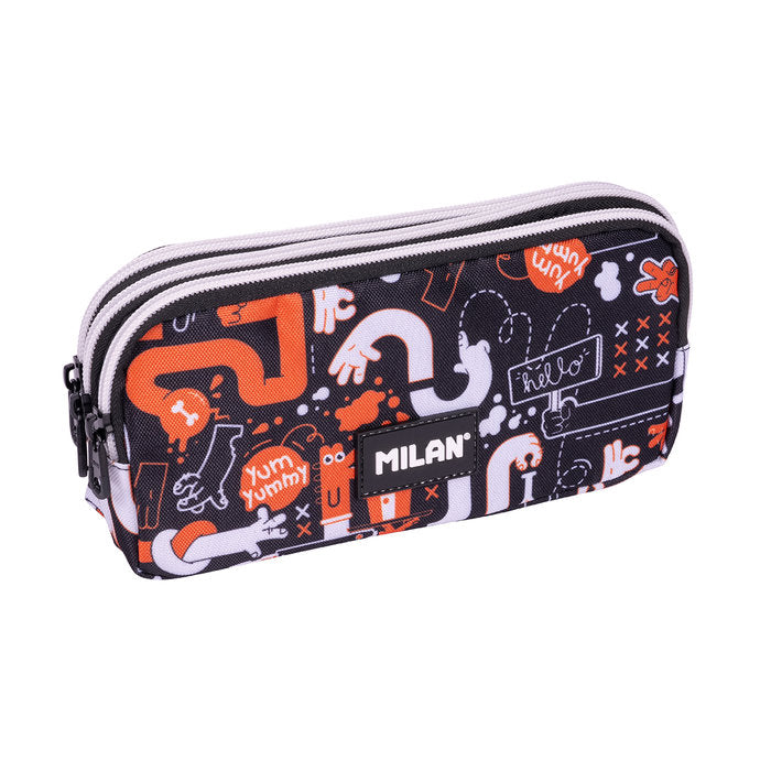 ESTUCHE PORTATODO 3 CREMALLERAS SERIE ESPECIAL FINGERS | MILAN DISEÑO