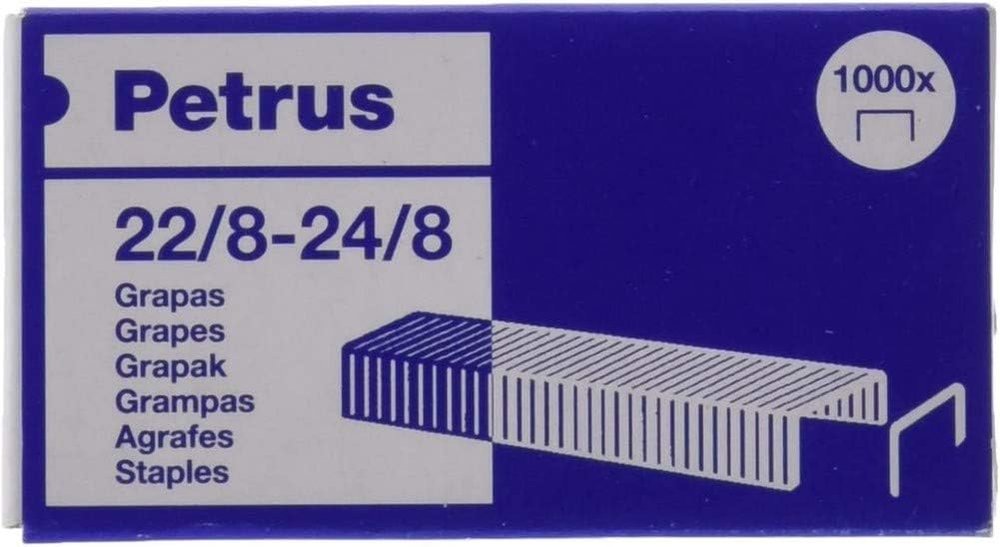 GRAPAS PETRUS 22/8 24/8 20 BLISTER 1000U | 20 UNIDADES | (PETRUS)