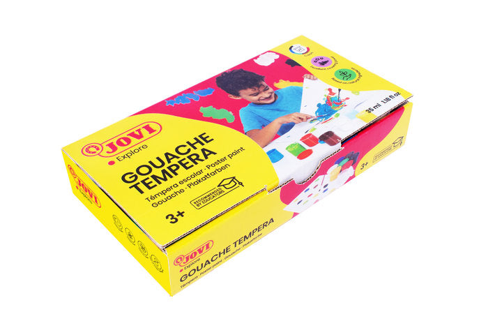 TEMPERA JOVI 507 7 COLORES SURTIDOS | 6 UNIDADES | (JOVI)