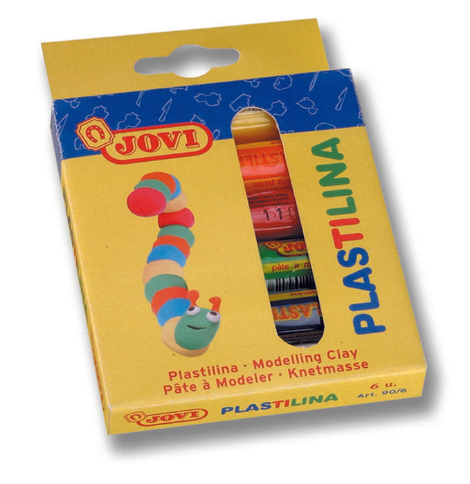 PLASTILINA JOVI 90 6 COLORES SURTIDOS | 1 UNIDADES | (JOVI)