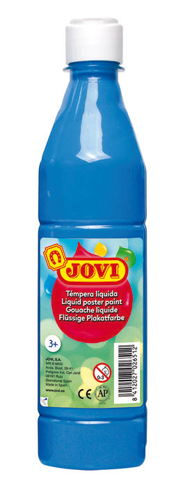 TEMPERA LIQUIDA JOVI 506 500CC AZUL CYAN | 1 UNIDADES | (JOVI)